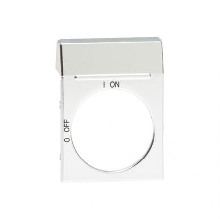 ABB OPS2 Blanco-Schild silber für OH2_ Griffe