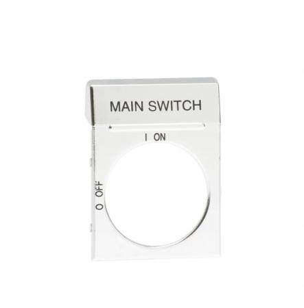 ABB OPS2EN1 Textschild silber für OH2_ Griffe Aufdruck Main Switch
