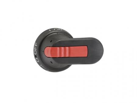 ABB OHB65J6T Pistolengriff schwarz 65 mm Wellen-ø 6 mm IP65 Beschriftung TEST-ON-OFF