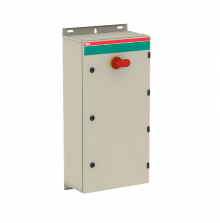 ABB OT315KAUR3AZ Sicherhheitsschalter im Stahlblechgehäuse 3-polig 160 kW 400 V mit rot-gelbem Griff, IP65 Einführung unten