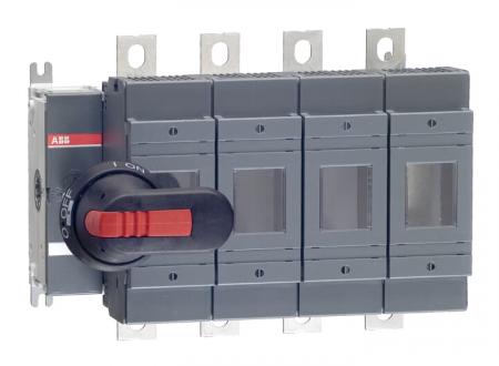 ABB OS250D40N2P Lasttrennschalter für Sicherungen 4-polig 250 A, mit Griff und Welle ungesich. Neutralleiter rechts