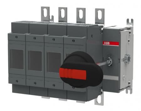 ABB OS200D40FP Lasttrennschalter für Sicherungen 4-polig 200 A, mit Griff und Welle