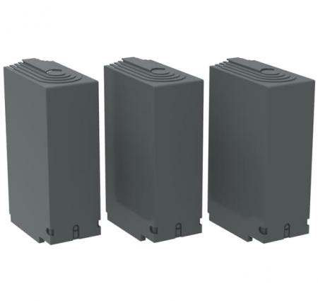 ABB OTS400G1L/3 Klemmenabdeckung Schnappbefestigung grauer Kunststoff IP3X grau lange Ausführung VPE 3