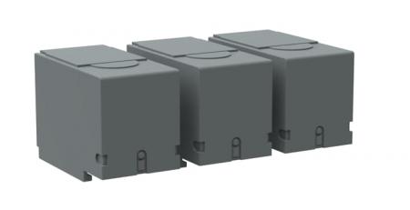 ABB OTS400G1S/3 Schließer/3 Klemmenabdeckung Schnappbefestigung grauer Kunststoff IP3X grau kurze Ausführung VPE 3