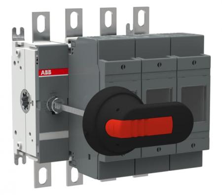 ABB OS200D03N3P Lasttrennschalter für Sicherungen 3-polig 200 A, mit Griff und Welle inklusiv ausbaubarer Neutralleiter