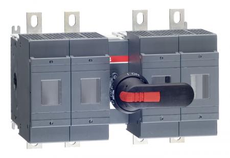 ABB OS400D22N2P Lasttrennschalter für Sicherungen 4-polig 400 A, mit Griff und Welle ungesich. Neutralleiter (rechts)