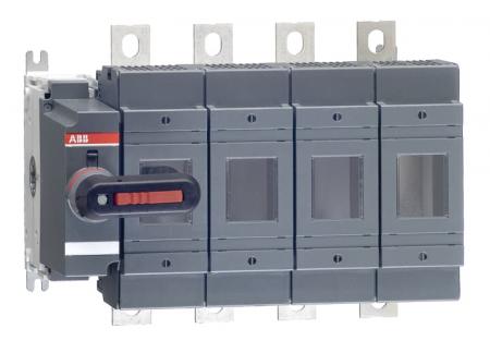 ABB OS250D04N2K Lasttrennschalter für Sicherungen 4-polig 250 A, mit direkt montiertem Griff ungesich. Neutralleiter (rechts)