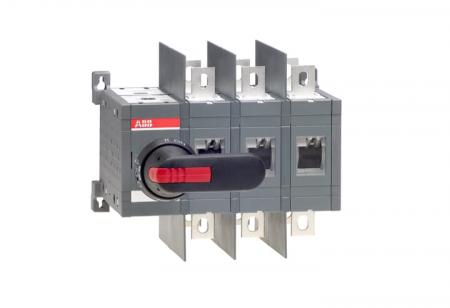 ABB OT400U03CP Lastumschalter 3-polig 400 A, mit Griff und Welle offene Umschaltung I-0-II/ UL/CSA