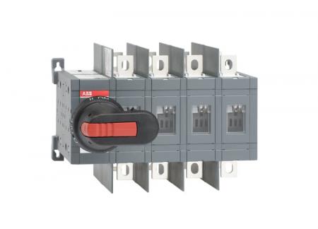 ABB OT200U04CP Lastumschalter 4-polig 200 A, mit Griff und Welle offene Umschaltung I-0-II/ UL/CSA