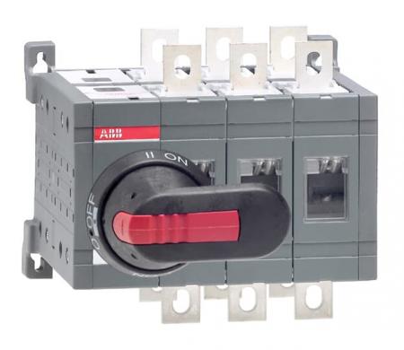 ABB OT160E03CP Lastumschalter 3-polig 160 A, mit Griff und Welle offene Umschaltung I-0-II