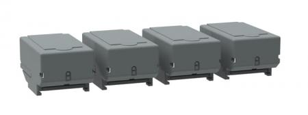 ABB OSS400G1S/4 Klemmenabdeckung Schnappbefestigung grauer Kunststoff IP3X kurze Ausführung VPE 4