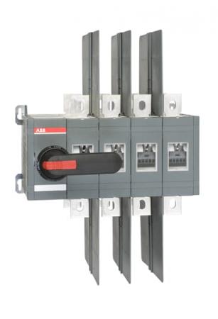 ABB OT600U04CP Lastumschalter 4-polig 600 A, mit Griff und Welle offene Umschaltung I-0-II/ UL/CSA