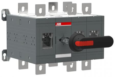 ABB OT800E12CP Lastumschalter 3-polig 800 A, mit Griff und Welle offene Umschaltung I-0-II