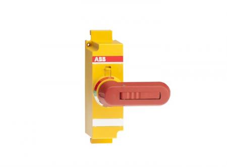 ABB OSVY200BK Direktgriff rot-gelb 65 mm inklusiv Welle und Abdeckung Beschriftung Test-0 OFF-1 ON