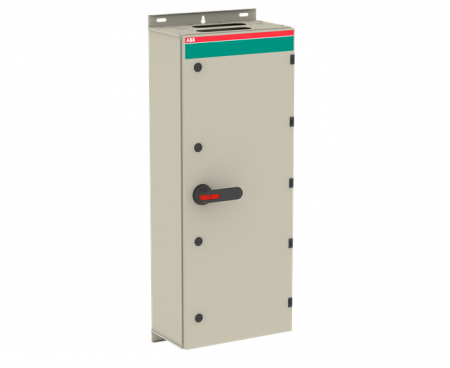 ABB OT800ELCC4TZ Sicherheitsschalter im Stahlblechgehäuse 4-polig 400 kW 400 V mit schwarzem Griff, IP65 Einführung oben und unten
