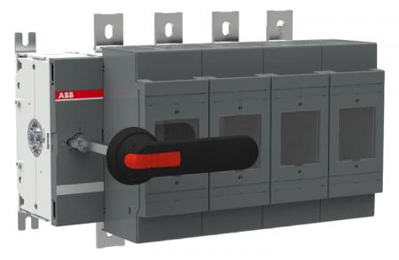 ABB OS800L04FP Lasttrennschalter für Sicherungen 4-polig 800 A, mit Griff und Welle UL/CSA gesichert gesch. Neutralleiter