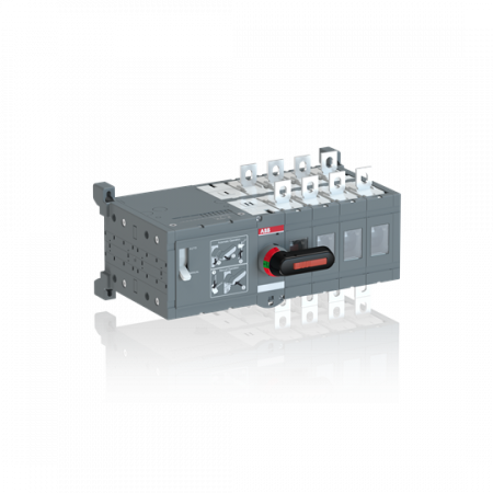 ABB OTM250E4CM24D Lastumschalter mit Motor 4-polig 250 A, mit Griff für manuellen Betrieb Motorspannung Ue 24V DC/I-0-II