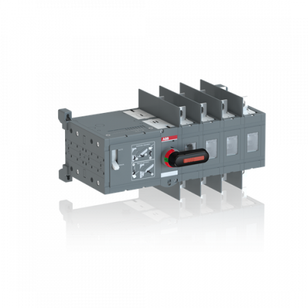 ABB OTM200E4WCM110V Lastumschalter mit Motor 4-polig 200 A, mit Griff für manuellen Betrieb Motspg. Ue 110-125V AC/DC/gr. Phasenabst