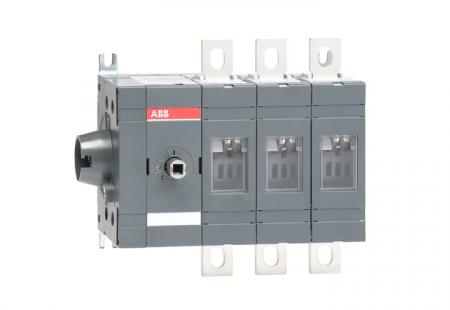 ABB OT200ES03 Lasttrennschalter 3-polig 200 A, mit Griff und Welle seitliche Betätigung links