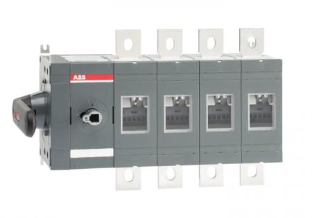 ABB OT800ES04K Lasttrennschalter 4-polig 800 A, mit direkt mont. Griff seitliche Betätigung links