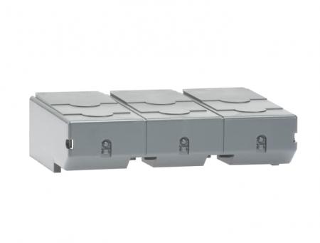 ABB OSS400G3SS Klemmenabdeckung Schnappbefestigung grauer Kunststoff IP20 kurze Ausführung
