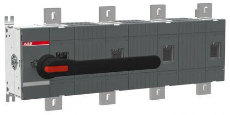 ABB OT1250E04W8P Lasttrennschalter 4-polig 1250 A, mit Griff und Welle mit großem Phasenabstand 185 mm