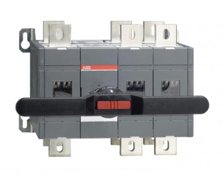ABB OT1250E12CP Lastumschalter 3-polig 1250 A, mit Griff und Welle offene Umschaltung I-0-II