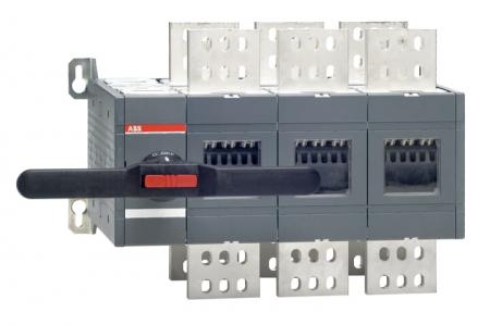 ABB OT2500E03CP Lastumschalter 3-polig 2500 A, mit Griff und Welle offene Umschaltung I-0-II