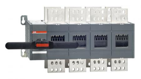 ABB OT2000E04CP Lastumschalter 4-polig 2000 A, mit Griff und Welle offene Umschaltung I-0-II
