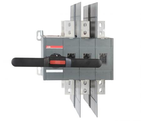 ABB OT800U03CP Lastumschalter 3-polig 800 A, mit Griff und Welle offene Umschaltung I-0-II