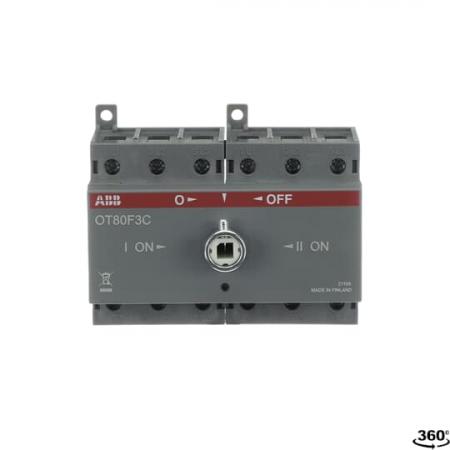 ABB OT80F3C Lastumschalter 3-polig 80 A, ohne Griff und Welle I-0-II