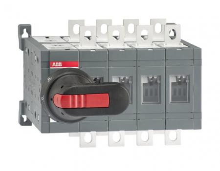 ABB OT160E04CFP Lastumschalter 4-polig 160 A, mit Griff und Welle schnelle Umschaltung I-0-II