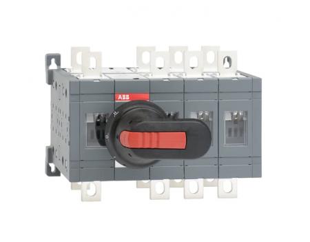 ABB OT160E13CFP Lastumschalter 4-polig 160 A, mit Griff und Welle schnelle Umschaltung I-0-II