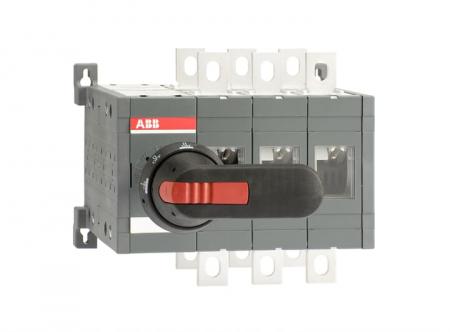 ABB OT400E03CFP Lastumschalter 3-polig 400 A, mit Griff und Welle schnelle Umschaltung I-0-II
