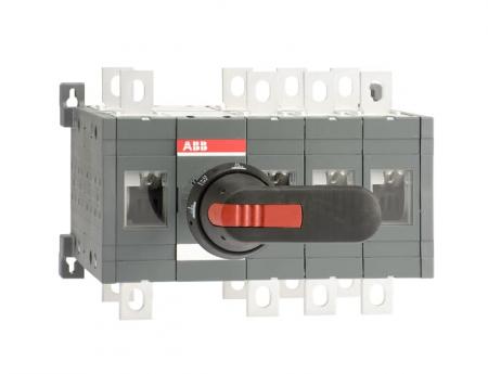 ABB OT400E13CLP Lastumschalter ohne 0 Position 4-polig 400 A, mit Griff und Welle schnelle Umschaltung I-I+II-II