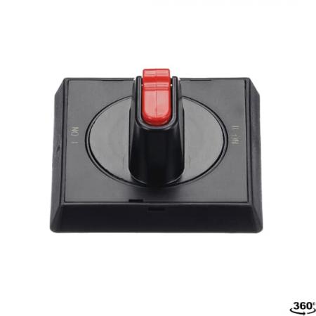 ABB OHBS2AJE011 Selektorgriff I-0-II schwarz Wellen-ø 6 mm IP65 für Lasttrenn., Trägerplatten und DIN-Schienenmontage