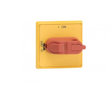ABB OHYS3AH1 Selektorgriff I-0/ON-OFF rot-gelb Wellen-ø 6 mm IP54 für Lasttrenn Trägerplatten und DIN-Schienenmontage