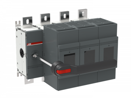 ABB OS1250D03N3P Lasttrennschalter für Sicherungen 3-polig 1250 A, mit Griff und Welle inklusiv ausbaubarer Neutralleiter