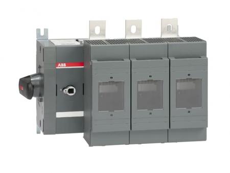 ABB OS800DS03K Lasttrennschalter für Sicherungen 3-polig 800 A, mit direkt montiertem Griff seitliche Betätigung