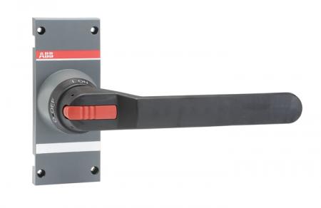 ABB OTV1000EK Direktgriff schwarz 274 mm inklusiv Welle und Abdeckung Beschriftung Test-0 OFF-1 ON