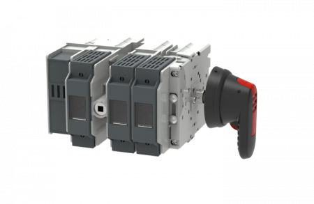 ABB OS40FDS40000N1 Lasttrennschalter für Sich 4-polig 40 A, mit Griff und Welle unges. Neutralleiter links/seit. Betätigung
