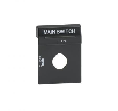 ABB OPBS1EN1 Textschild schwarz für OH1_ und OH3_ Griffe Aufdruck Main Switch