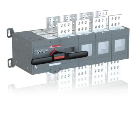 ABB OTM2000E4CM230C Lastumschalter mit Motor 4-polig 2000 A, mit Griff für manuellen Betrieb Motorspannung Ue 220-240 V AC/I-0-II