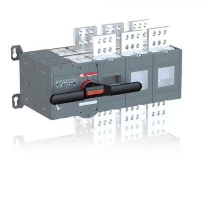 ABB OTM2500E3CM24D Lastumschalter mit Motor 3-polig 2500 A, mit Griff für manuellen Betrieb Motorspannung Ue 24V DC/I-0-II