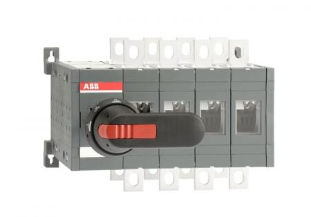 ABB OT315E04CFP Lastumschalter 4-polig 315 A, mit Griff und Welle schnelle Umschaltung I-0-II