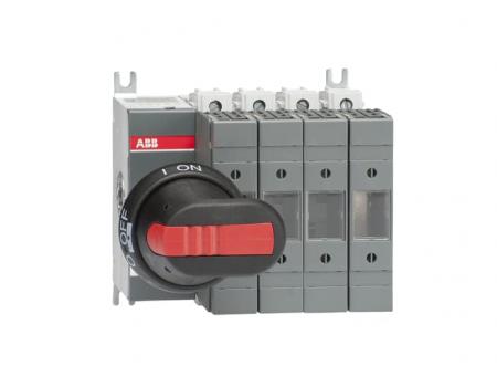 ABB OS32GD04N2P Lasttrennschalter für Sicherungen 4-polig 32A mit Griff und Welle ungesich. Neutralleiter (rechts)