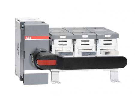 ABB OT1250EM03P Erdungsschalter 3-polig mit Griff und Welle Mech. 90° gedreht Icw/1 Schließer 50 kA, Icm 110 kA
