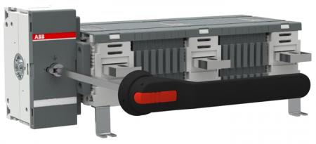 ABB OT1250EM03W8P Erdungsschalter 3-polig mit Griff und Welle/großer Phasenabstand Mech. 90° gedreht Icw/1 Schließer 50 kA, Icm 110 kA