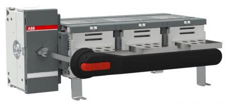 ABB OT2500EM03W4P Erdungsschalter 3-polig mit Griff und Welle/großer Phasenabstand Mech. 90° gedreht Icw/1 Schließer 55kA, Icm 176 kA
