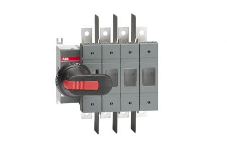 ABB OS100GJ04N1P Lasttrennschalter für Sicherungen 4-polig 100 A, mit Griff und Welle UL/CSA ungesich. Neutralleiter (links)